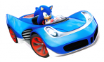 Arte Sonic coche juego Sonic & All-Stars Racing Transformed multiplataforma.png